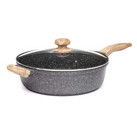 Prairie Signature 6 Quart Cast Aluminum Jumbo Cooker SautÃ© Pan, Charcoal Speckle