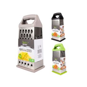 Stainless Steel Cheese Grater 9in 4 Sides, Perfect Grater For Parmesan Cheese. Vegetables, Ginger- Dishwasher Safe (Option: Random)