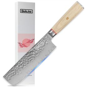 Qulajoy Nakiri Knife 6.9 Inch, Professional Vegetable Knife Japanese Kitchen Knives 67-Layers Damascus Chef Knife (Option: Nakiri Knife)