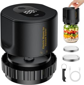 Electric Vacuum Sealer For Mason Jar - (Color: Black)