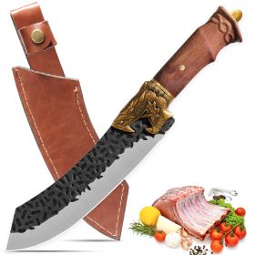 Qulajoy Boning Knife - Hand Forged Camping Knife 7Cr17MOV Blade (Option: Butcher Knife)