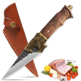 Qulajoy Boning Knife - Hand Forged Camping Knife 7Cr17MOV Blade (Option: Multiuse Knife)