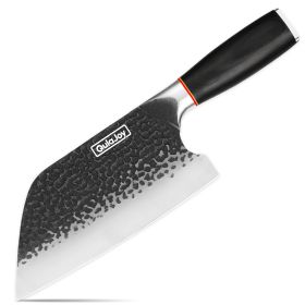 Qulajoy Meat Cleaver Knife - 7.3 Inch High Carbon Stainless Steel Butcher Knife For Meat Cutting Slicing Vegetables- (Option: Serbian Chef Knife)