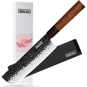 Qulajoy 7 Inch Santoku Knife - Professional Japanese Chef Knife (Option: Nakiri)