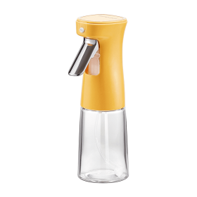 1pc Injector; Olive Oil Sprayer Bottle Spray; Glass Vinaigrette Sprayer Dispenser Bottle For Air Fryer; Cooking; Kitchen; Salad; Bake Frying; Grilling (Color: Yellow)