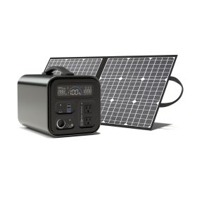 GOFORT Portable Power Station;  1100Wh Solar Generator With 1200W (Peak 2000W) AC Outlets;   Backup Power Lithium Battery Pack (capacity: UA1100+SP18100)